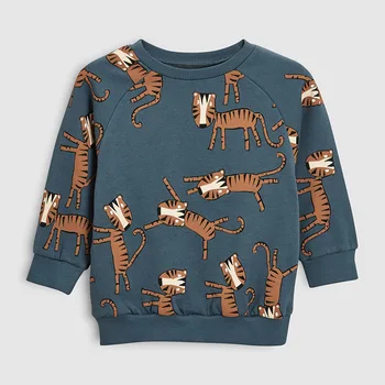 Little maven 2019 autumn boys brand clothes children Hoodies & Sweatshirts boy cotton animal print kids sweatshirts fleece C0173 1