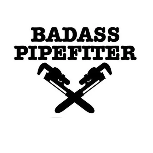 Buy 14CM*10.3CM "BADASS PIPE FITTER" Funny Car