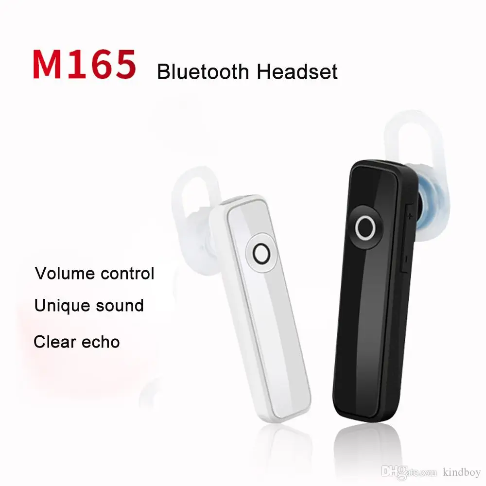 

M165 Hot Wireless Stereo Bluetooth Headset single Earphone mini wireless handfree universal for all phone Dynamic In-Ear mini