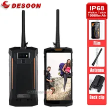 DOOGEE-walkie-talkie S80, impermeable, 10080mAh, Global, Dual, 4G, 12V, 2a, carga de 5,99 pulgadas, 6GB, 64GB, 12.0MP, cámaras duales, resistente al agua, IP68