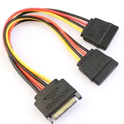 SATA power 15-pin Y-Splitter Кабель-адаптер от мужчины до женщины для жесткого диска HDD