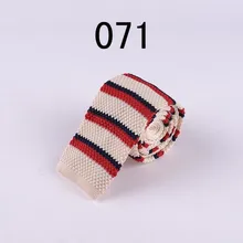 Модные вязаные галстуки для молодых мужчин, повседневный Вязаный Галстук для свадебной вечеринки 071