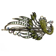 JEYL Hot Lovely Vintage Jewelry Crystal Peacock Hair Clips – for hair clip Beauty Tools