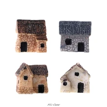 4 шт./компл. миниатюрный Садоводство пейзаж микро деревня драгоценный камень садовый декор для небольших декоративных Садоводство