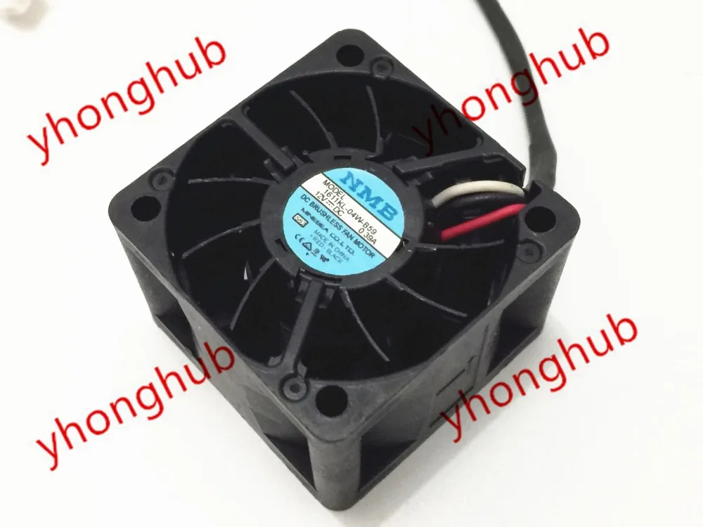 

NMB-MAT 1611KL-04W-B59 DC 12V 0.39A 40x40x28mm Server Cooling Fan