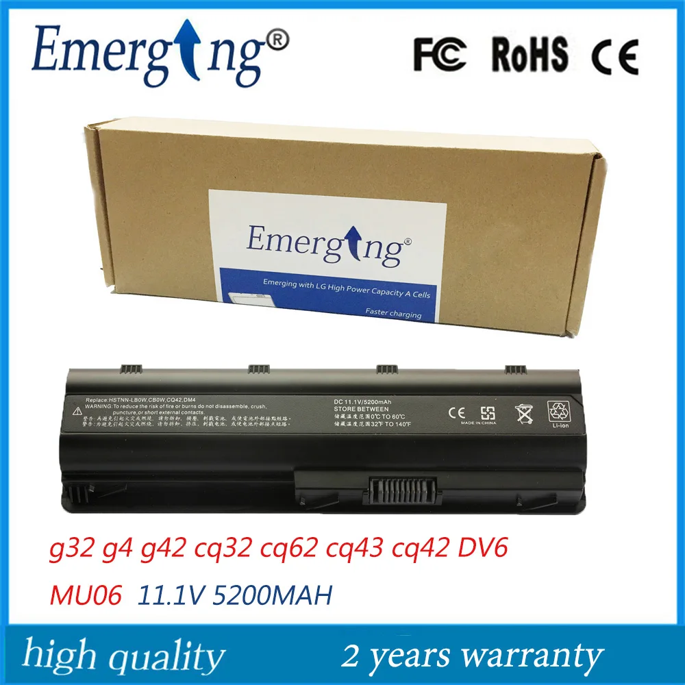  11.1V 5200Mah Japanese Cell New Laptop Battery for HP COMPAQ CQ56 CQ32 CQ42 CQ43 MU06 G32 G4 G42 CQ