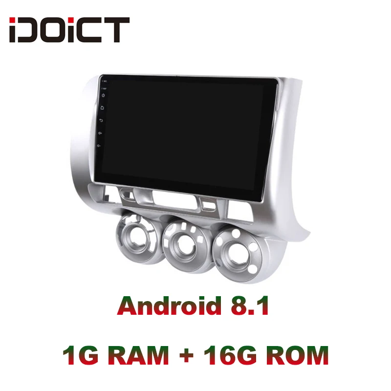 Sale IDOICT Android 8.1 Car DVD Player GPS Navigation Multimedia For Honda Fit Jazz Radio 2004 2005 2006 2007  car stereo 5