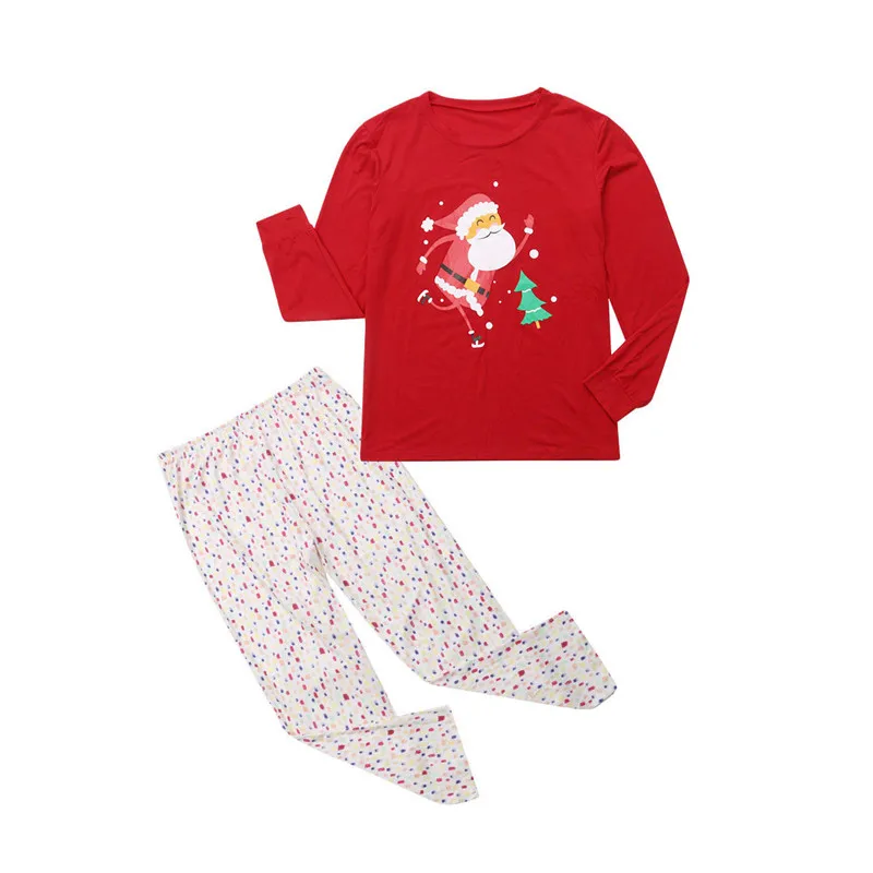 Семейный комплект рождественских пижам для взрослых, женщин, мужчин, малышей, детей, милая одежда для сна с принтом Санта Клауса Рождественская одежда для сна с длинными рукавами, лидер продаж