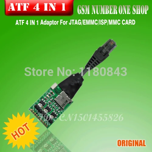 100% оригинальный новый ATF 4 в 1 JTAG/EMMC/ISP/MMC адаптер для карт + бесплатная доставка|atf