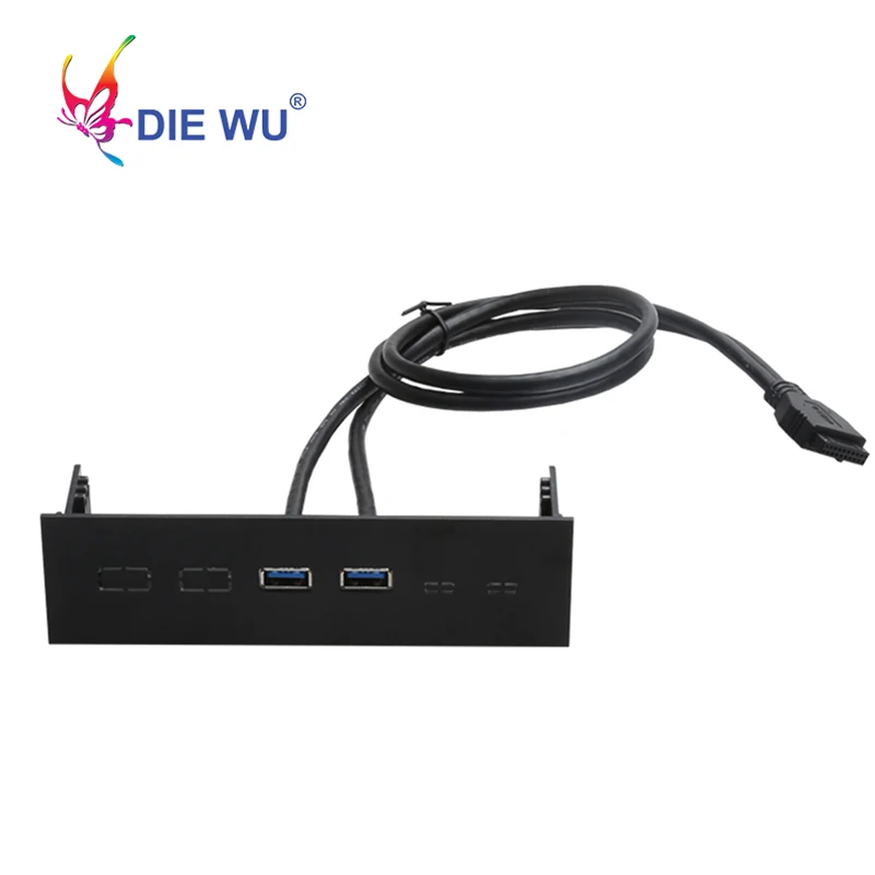 Передняя панель USB 3 0 хаб с двумя портами 20 контактный разъем и кабель адаптера