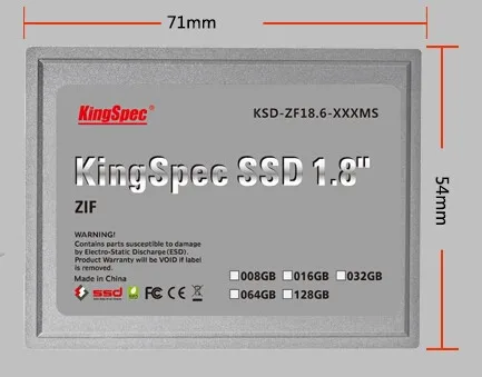1.8 inch ZIF SSD -2