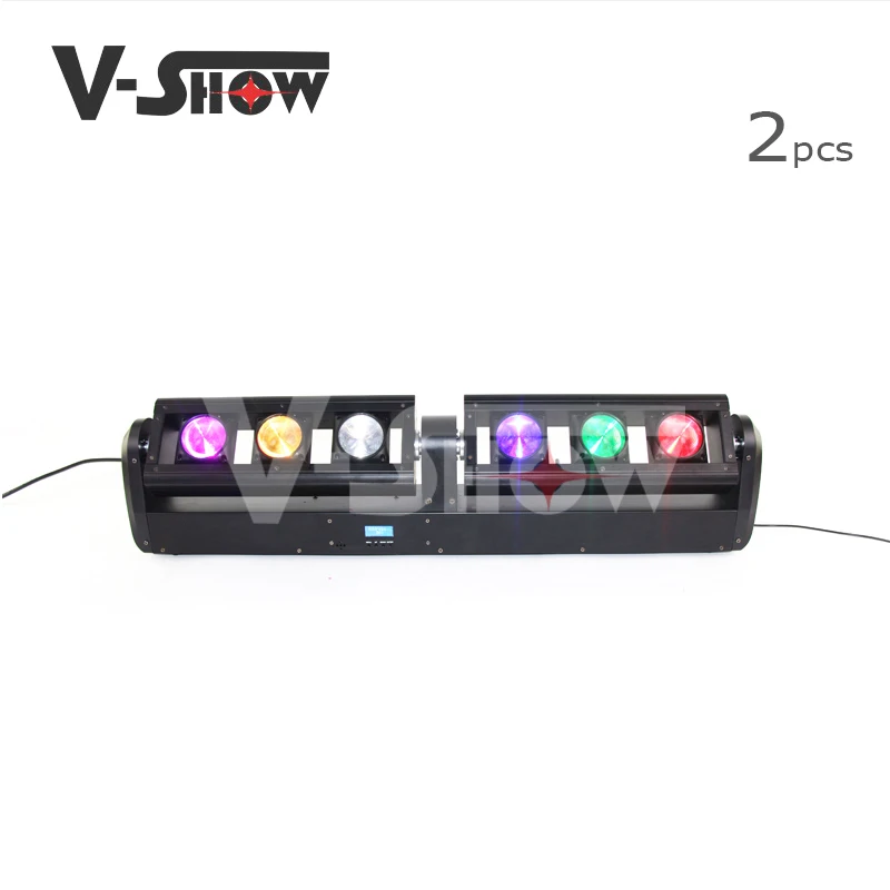 

Free Shipping 2pcs Dual Section 6x12w RGBW Led Bar Beam Moving Head Light Dmx Control Stage Light For Dj Disco And Party