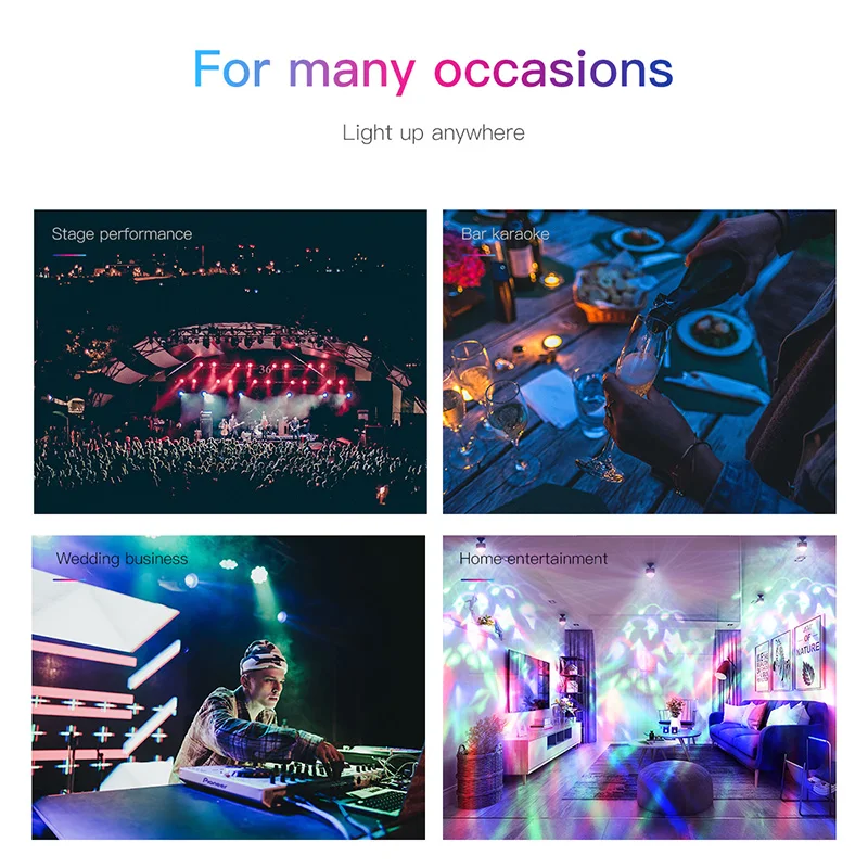  Baseus LED RGB Atmosphere Light Auto Interior Inner Car USB Charge Ambient Light DJ Music Sound Sen - 4000008863403