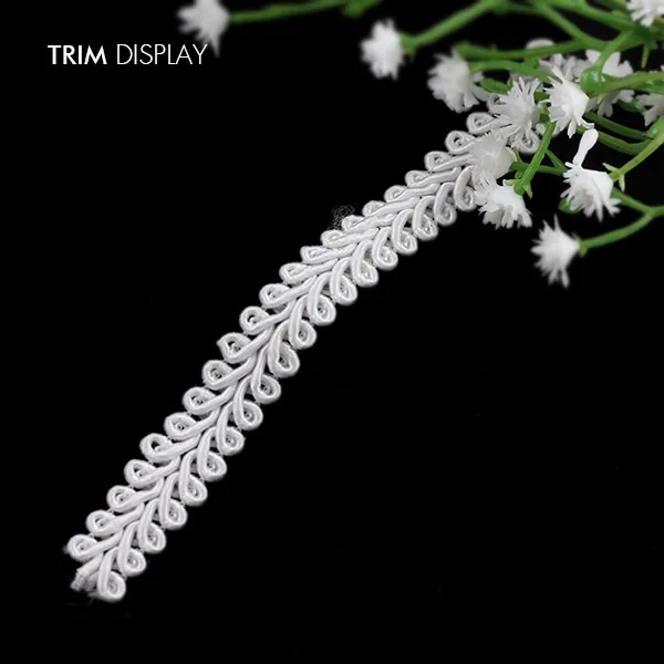 Белая кружевная лента 6 мм Плетеное украшение скрапбукинг пришивка отделка 40