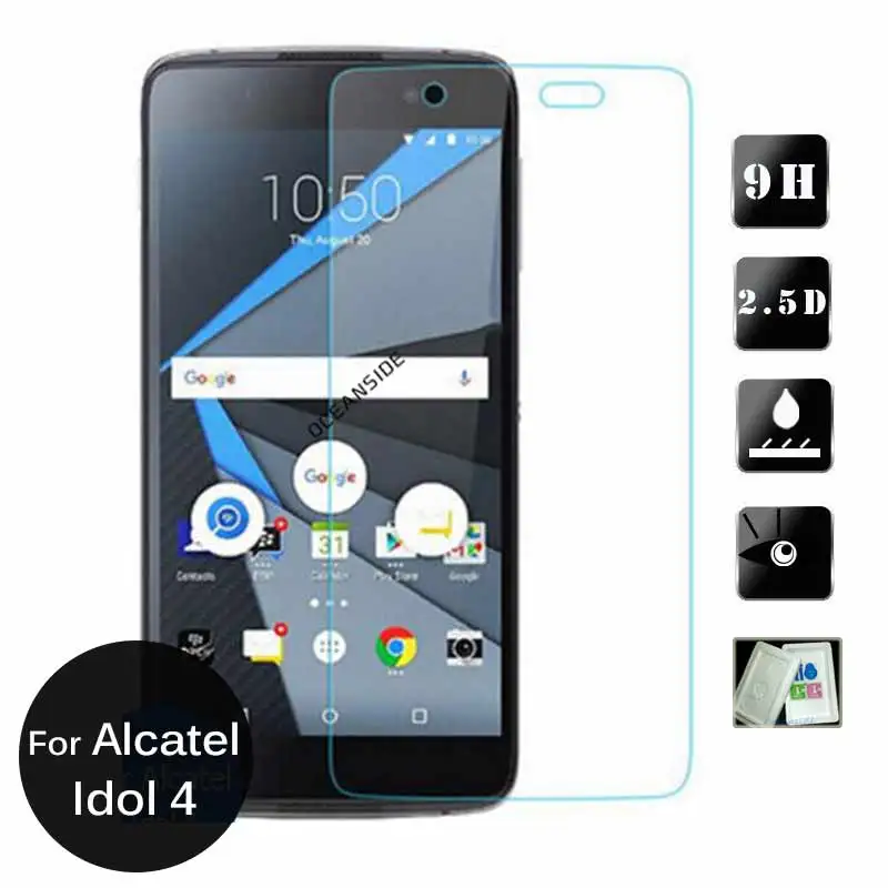 

2Pcs For Alcatel Idol 4S 4 Tempered glass Screen Protector Cover Film on Idol4 Idol4S S 6070Y 6070K 6055K 6055P