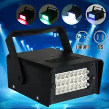 Smuxi AC220V яркость 3W 24LED управляемый DJ стробоскоп вспышка светильник s Дискотека вечерние клуб Стробоскоп Белый светильник