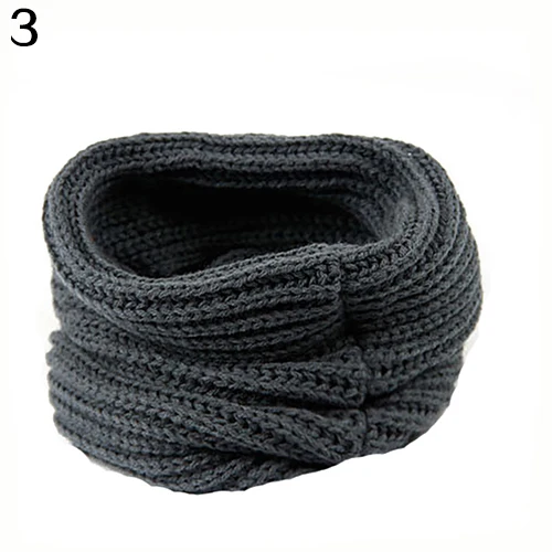 Women Men Winter Warm 1 Circle Cable Knitted Woolen Yarn Cowl Neck Scarf Shawl | Аксессуары для одежды