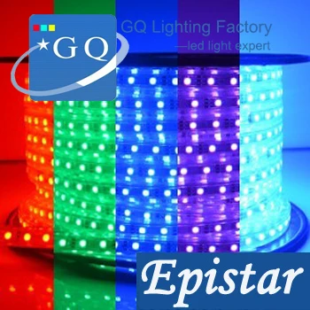 

5m/lot DHL FedEX free shipping 5050 RGB LED strip light tape 220v 230v 240v Flexible tubeLights 60leds/m Waterproof 110V-240V