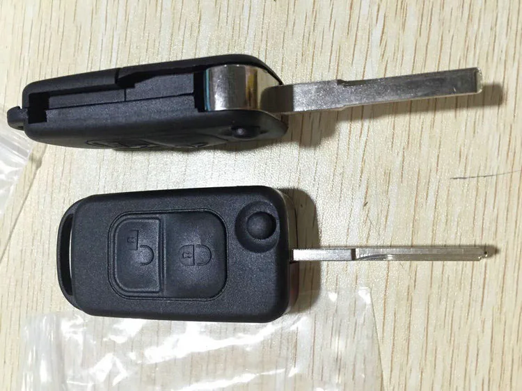 Чехол для дистанционного ключа-брелка с двумя кнопками Benz S320 W140 ML320 350 лезвием HU64