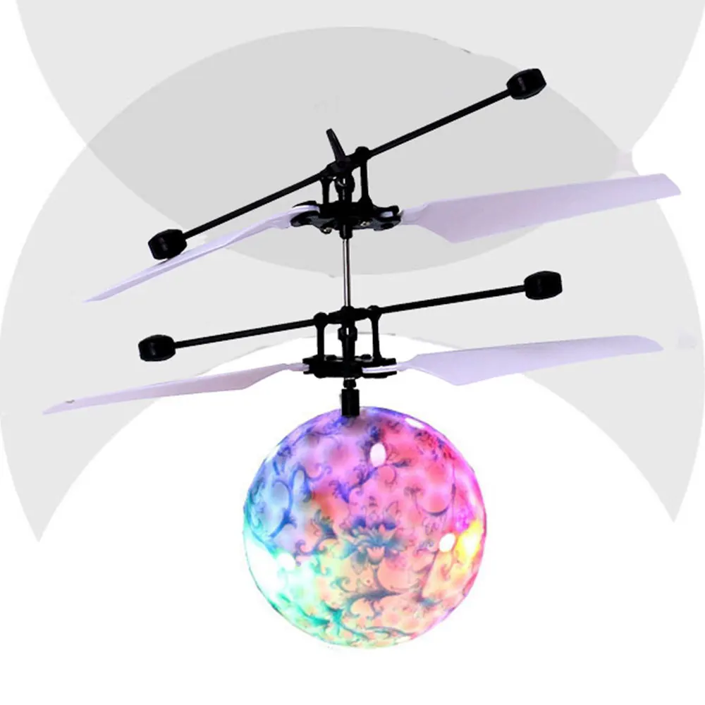 1 шт. светящийся летающий шар Индукция RC Heli мяч синий и белый фарфор хрустальный шар забавные гаджеты Ручной индукции игрушки на открытом воздухе