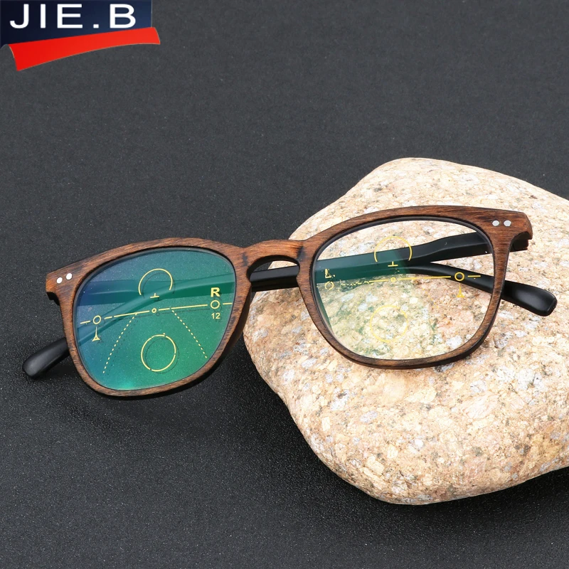 JIE. B брендовые винтажные Мультифокальные Прогрессивные очки для чтения, мужские женские очки для дальнозоркости, мужские женские очки