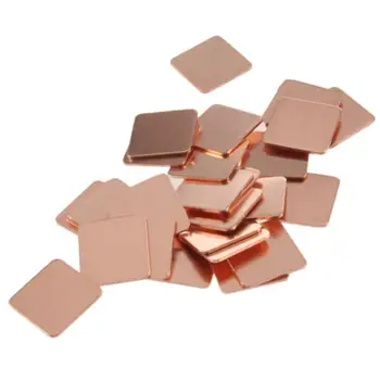 

30Pcs/Lot 15mmx15mm Heatsink Copper Shim Thermal Pads for Laptop GPU CPU VGA