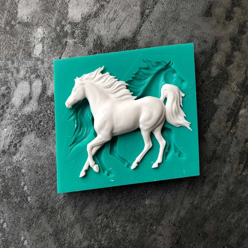 Силиконовая форма Aouke Horse для помадки и торта мягкая стандартная посуда выпечки