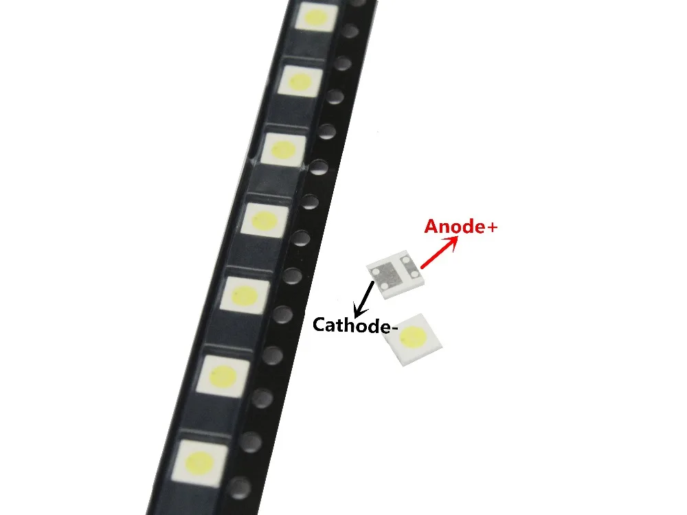 50 ПК-диоды ТВ ПОДСВЕТКА 1 Вт 3 в 3535 SMD светодиодный Televisao холодный белый 100lm 3535 3537 холодный белый с подсветкой ЖК-подсветка для ремонта ТВ