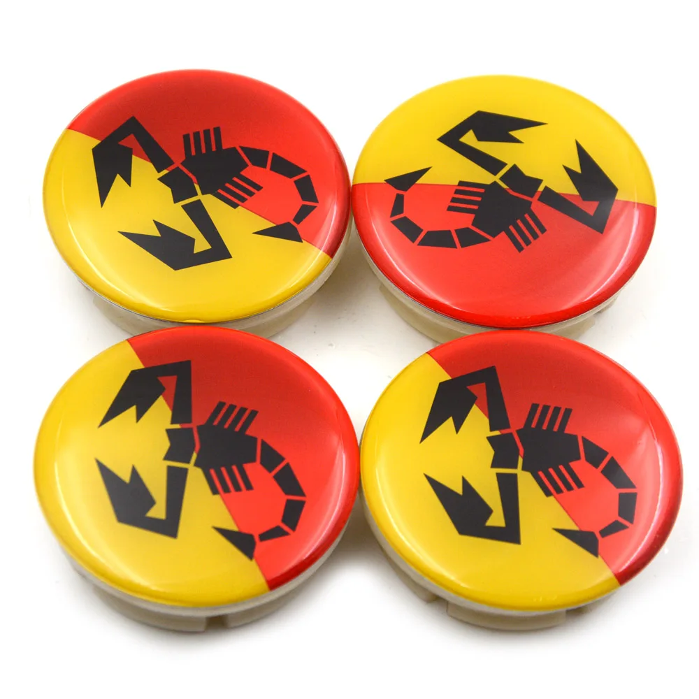 Gzhengtong-4pcs-lot-50mm-44mm-Red-Yellow-Scorpion-Wheel-Center-Hub-Caps-For-Abarth-Assetto-Corsa (1)