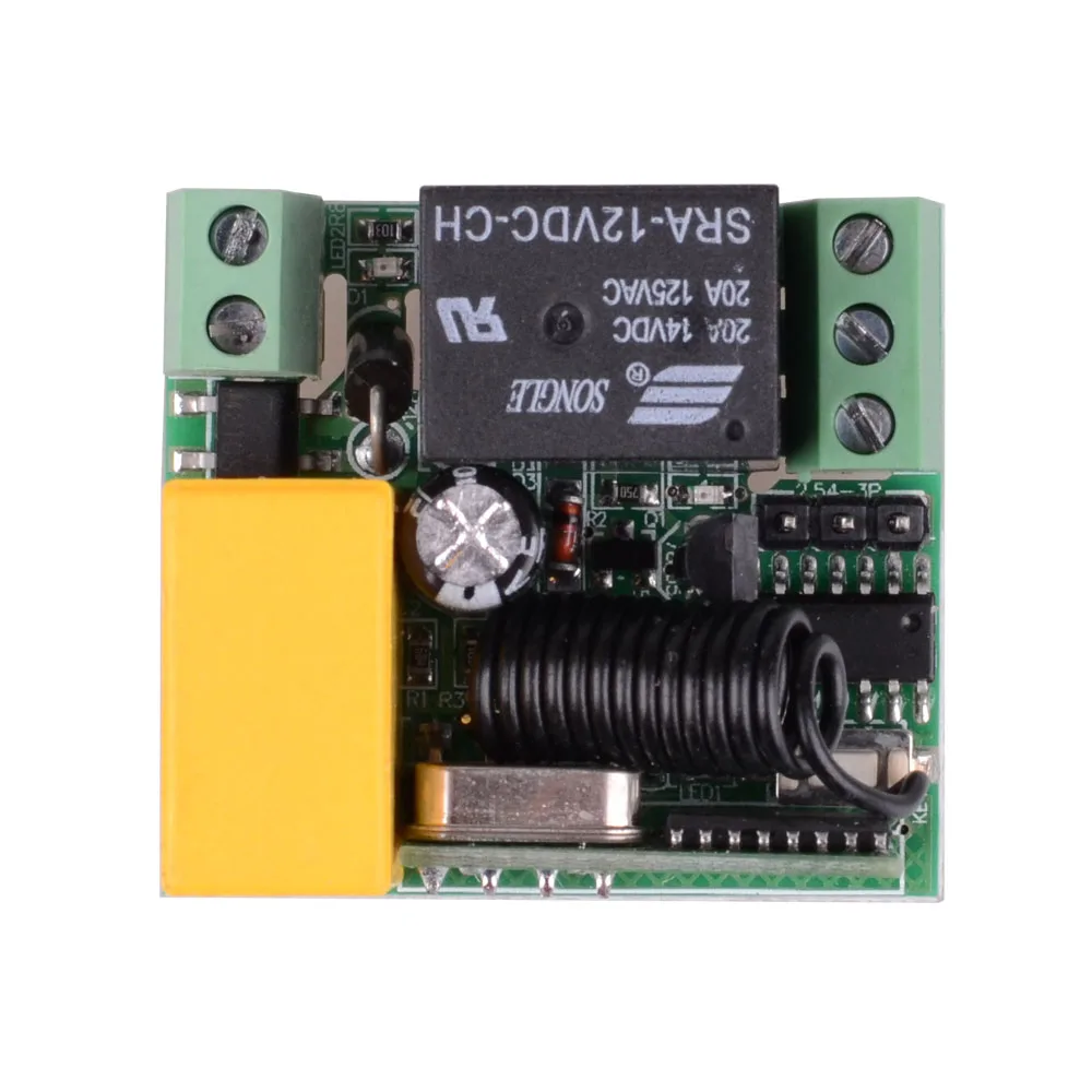 AC220V 1CH 10A RF беспроводной пульт дистанционного управления реле системы безопасности Гаражные ворота электрические двери ставни в 433 МГц