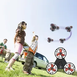 Новое поступление Flying Fidget Spinner мини ручной прядильный Топ аутизм, тревожность снятие стресса игрушка отличный Забавный подарок для детей