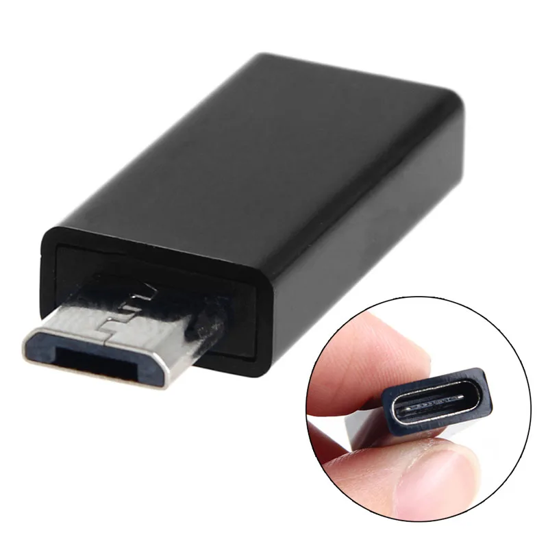 Высокое качество 1 шт. USB 3,1 type C Женский к Micro USB Мужской адаптер для передачи данных соединитель конвертер USB-C Dec15