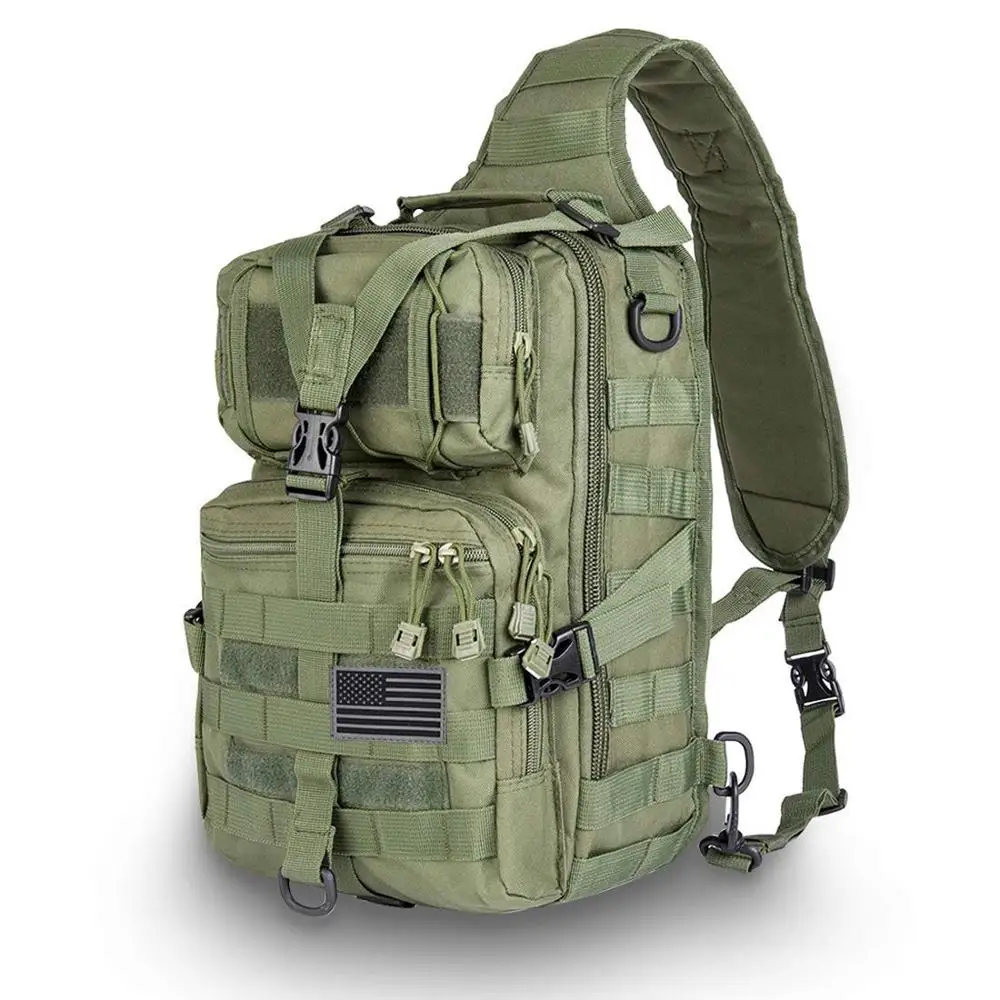 Tactical Sling Bag Military Backpack Pack Rover Shoulder Molle Assault Range EDC