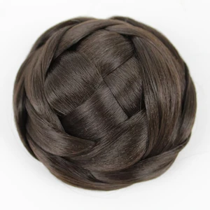 JOY & BEAUTY, плетеные волосы на заколках, шиньон, матовые синтетические волосы, 4 цвета в наличии - изображение