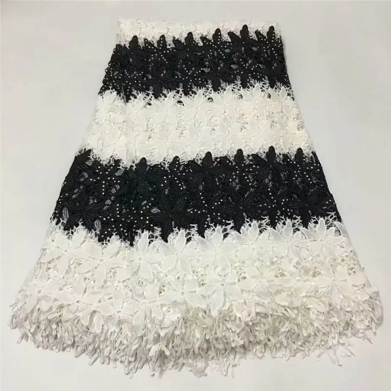 

ZQM!African Lace Fabric 2018 High Quality Lace African Guipure Cord Lace Embroidery Nigerian Wedding Lace Fabric ! P31901