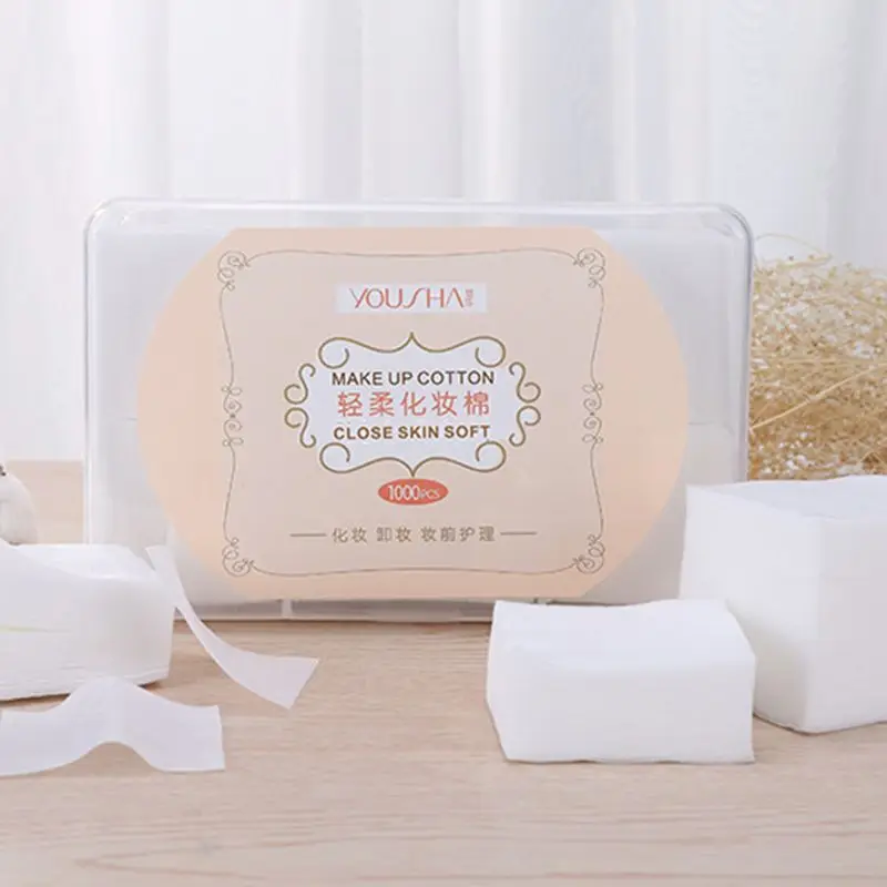 

1000Pcs/Box Non-Woven Fabric Cosmetic Cotton Pads Makeup Wipes Facial Cleansing