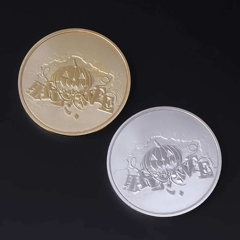 Halloween Commemorative Coin Challenge Coins Collection Gifts Souvenir