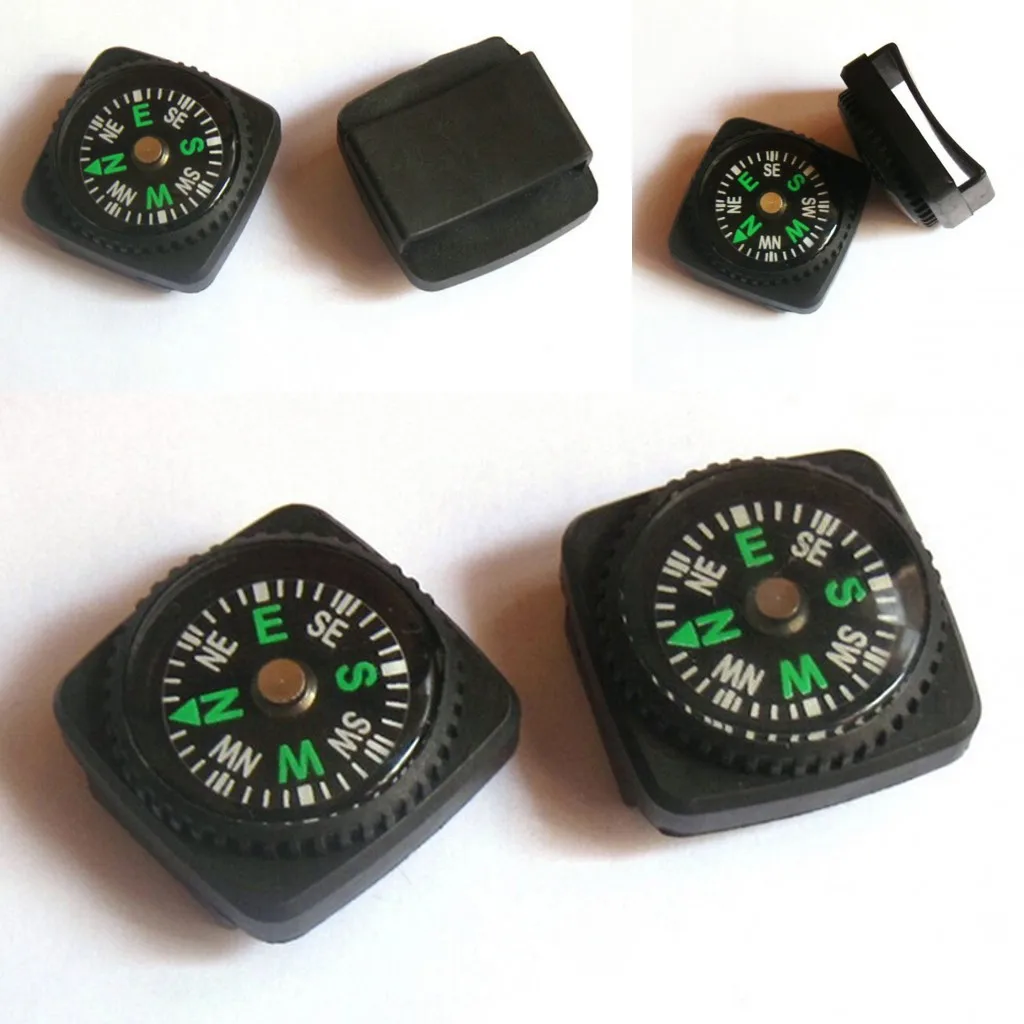 

2pc Belt Buckle Mini Compass for Paracord Bracelet Compass Outdoor Camping Hiking Travel Emergency Survival Navigation Tool sale