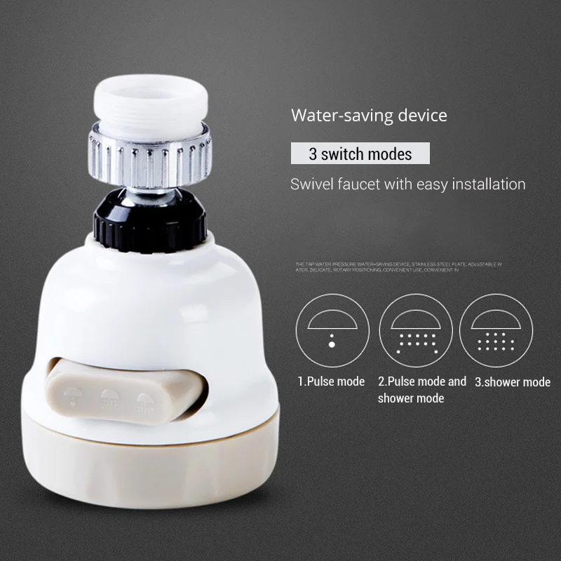 360 Rotating Kitchen Faucet Nozzle Adapter Bathroom Faucet Accessories Filter Sprayers Tap Water-saving Device Home Supplies 360 Rotating Kitchen Faucet Nozzle Adapter Bathroom Faucet Accessories Filter Sprayers Tap Water-saving Device Home Supplies