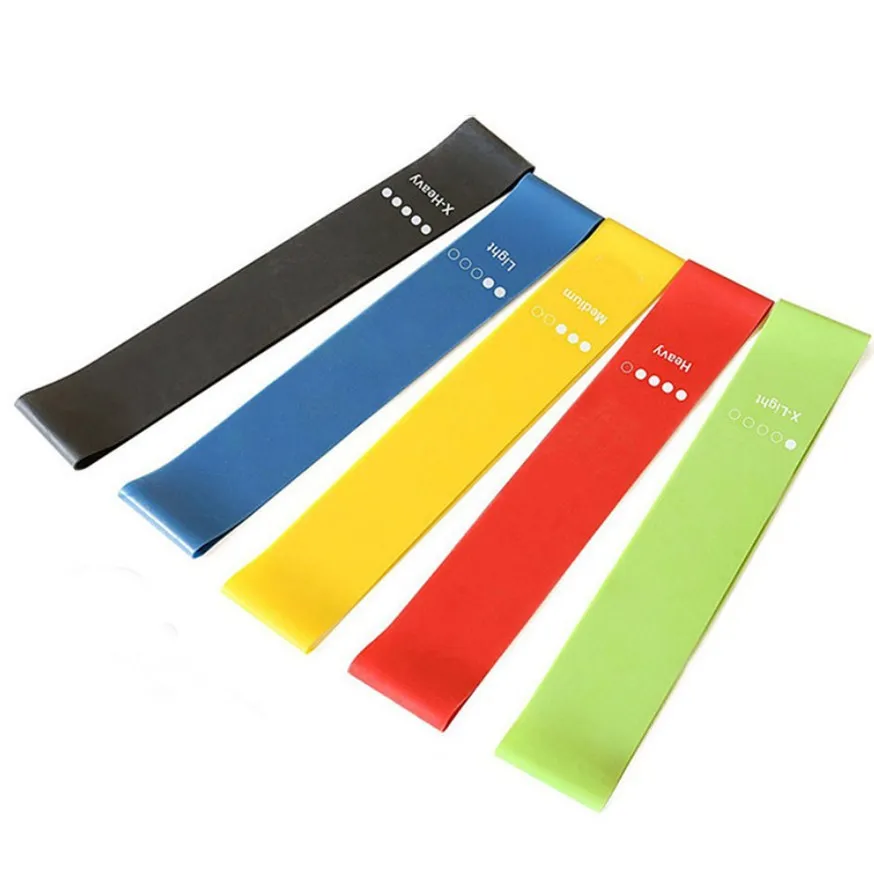 

Yoga Resistance Rubber Bands Indoor Outdoor Fitness Equipment 0.35mm-1.1mm Pilates Sport GymTraining Workout Elastic Bands