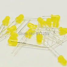 1000 шт желтый светодиодный 3 мм желтый светодиод желтый поворот желтый
