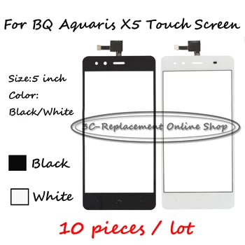 

10PCS Black/White 5 inch Touch Screen Digitizer For BQ Aquaris X5 digitizer touch screen display Free shipping + Order Tracking