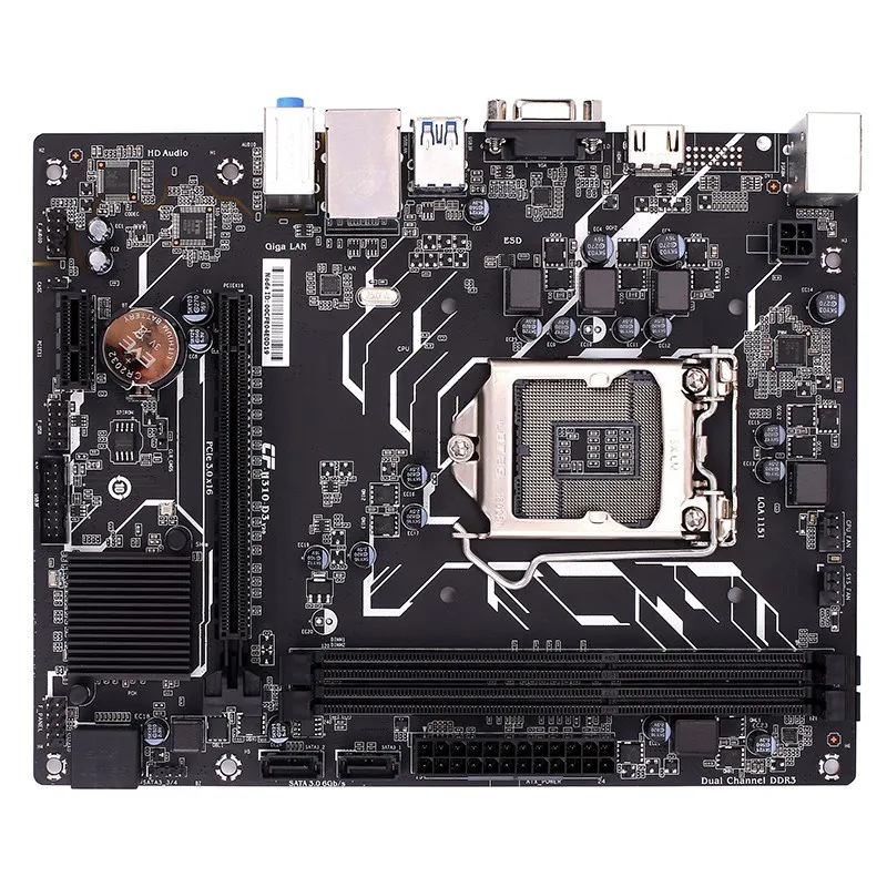 

Colorful C.H310M-E D3 V20 Intel LGA 1151 H310 MicroATX Motherboard DDR3 1333 1600MHz VGA HDMI PCI Express3.0X 16 SATA3.0 Desktop