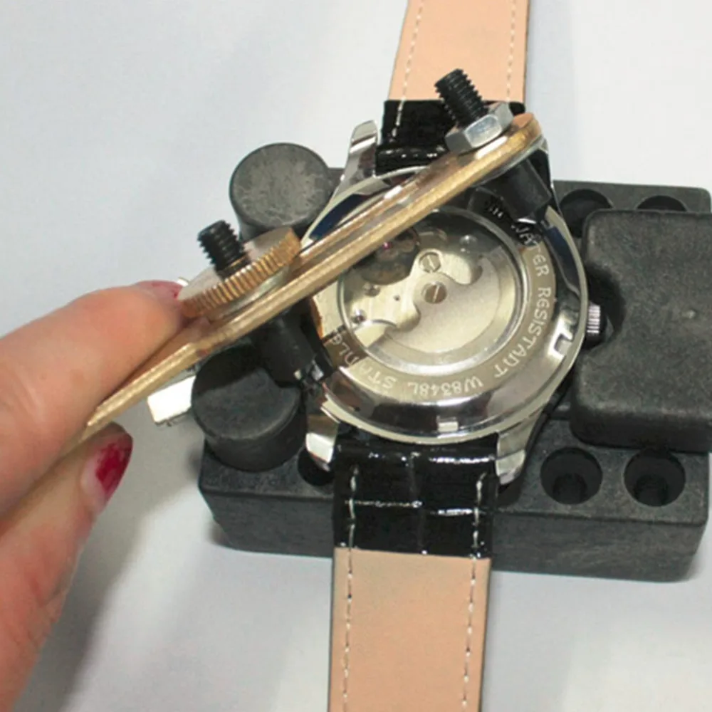GENBOLI набор для ремонта часов Регулируемый Чехол Открывалка крышка для снятия Винт Часовщик открытая батарея замена relojes инструмент для часов