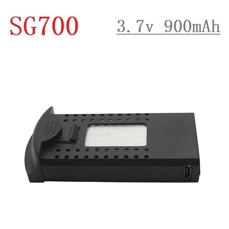 

Original 3.7V 900mAh Li-po Battery for DM107S SG700 S169 RC Quadcopter Spare Parts 3.7v Drone Rechargeable Battery 752560 1pcs