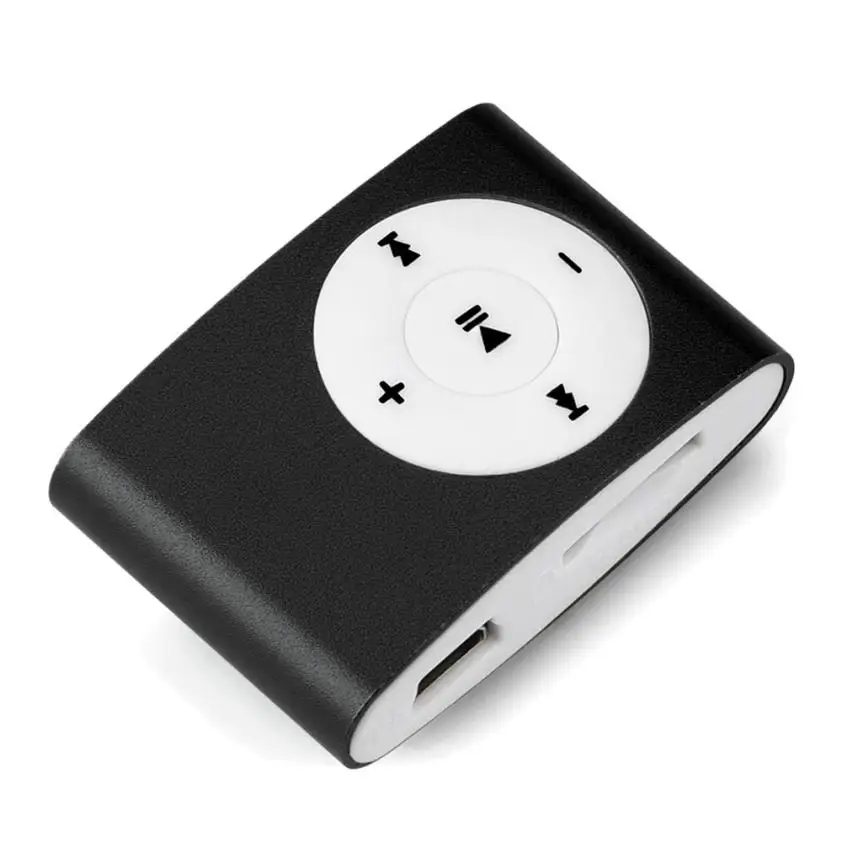Новый мини USB металлический зажим MP3 плеер ЖК дисплей Экран музыкальный + наушники