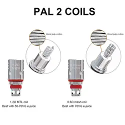 5 шт./10 шт. оригинальная артерия PAL 2 катушка 0.6ом сетчатая катушка/1.2ом обычный MTL Замена атомайзер катушка головка для PAL II Pod Mod Vape