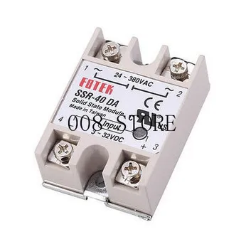 

1PCS SSR40DA SSR-40DA Manufacturer 40A ssr relay,input 3-32VDC output 24-380VAC