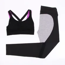 Сексуальный для спортзала комплект Женская маечка для занятий йогой брюки спортивный костюм Женская Спортивная одежда с рисунком любви женские майки для бега Комплект Спортивный костюм для женщин