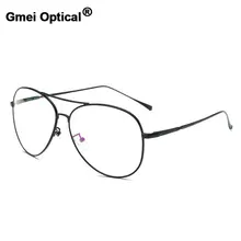 Gmei, оптические Винтажные Солнцезащитные очки, оптическая оправа для очков при близорукости, металлический сплав, для женщин и мужчин, очки Oculos De Grau A27021